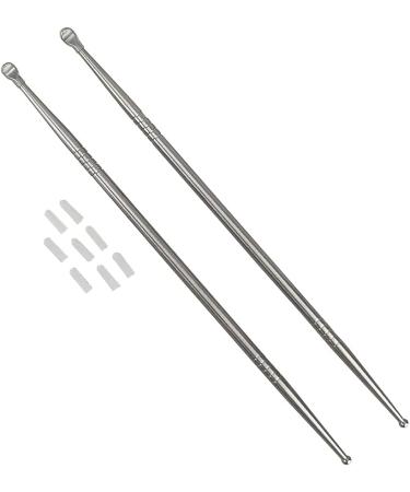 Melleco 2 PCS Stainless Steel Tonsil Stone Remover Pick - Heavy Duty Oral Cleaner for Bad Breath - Includes 10 Silicone Caps - Buy Online on GoSupps.com