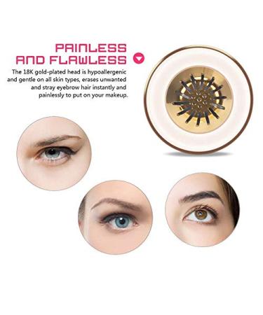 Cenocco Eyebrow Razor - 18 Carat Gold-Plated Battery-Operated | Elegant White/Gold Design | International Shipping Available - Buy Online on GoSupps.com