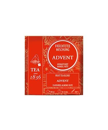 Teemando Lot de 2 sachets de th aromatis s avec note d'amande aromatis e 50 sachets pyramidaux dans un sachet de 4 g 2 x 50 sachets
