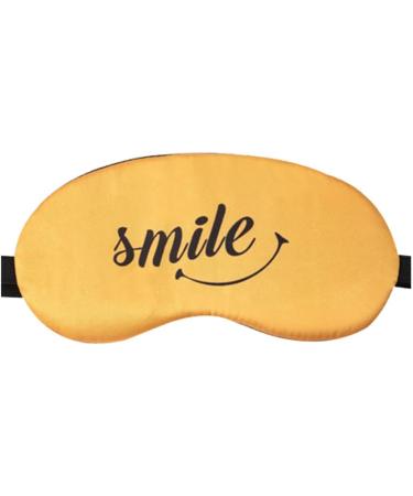 BOLAGAR Funny Sleep Eye Mask- Soft Blindfold for Women & Men | Adjustable Head Strap | Light Blockout Travel Sleep Mask in Yellow - Buy Online on GoSupps.com