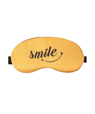 BOLAGAR Funny Sleep Eye Mask  Soft Blindfold Travel Sleep Mask with Adjustable Head Strap Light Blockout Sleeping Eye Covers for Women  Men Yellow
