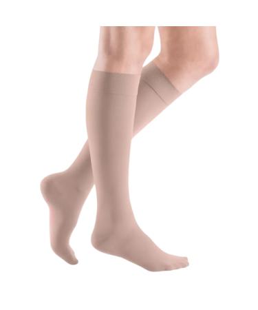 Medi Medive Elegance - 0243C01 Knee -length women compression stockings with open tip |CCL2 |Narrow knobs |Cashmere |Gr.I normal