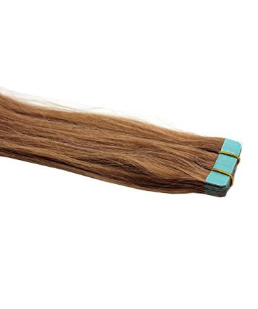 Tape In/On 100% Human Hair Remy Hair Extensions Hair Extension 2.5g / Weft (50cm - 10 Wefts - #27 Honey Blonde)