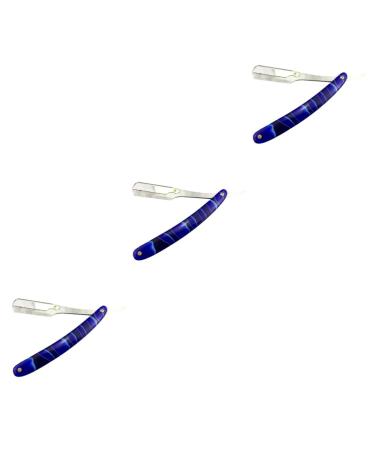 Angoily 3st men's razor space-saving razor hair clip with mother-of-pearl horse horses Handracle Handrasier for men Safe razor metal eyebrow knife man