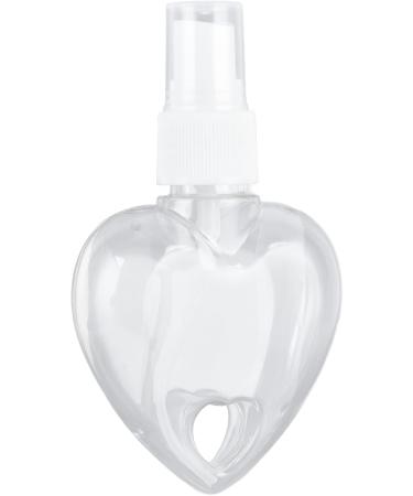 Leakproof Refillable Empty Keychain Travel Bottle Set 50ml - Portable Plastic Squeeze Containers for Hand Soap Transparent and Reusable - Ideal for Various Cosmetics and Spray heart shape - Buy Online on GoSupps.com