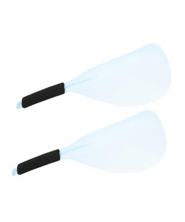 2pcs Hair Salon Mask Hair Gel Hairspray Masks Hair Glue Hairdressing Protector Protective for Hair Hairdresser Barber Hairdressing Mask Handle Cover Blue Plastic