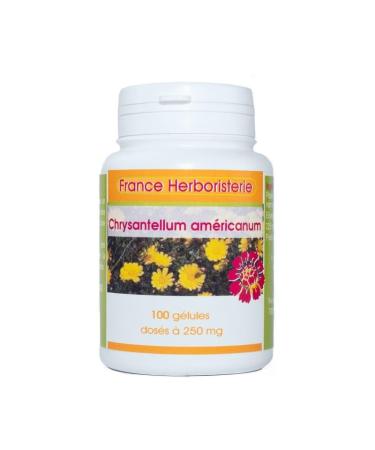 CHRYSANTELLUM Americanum 100 capsules with a dosage of 250 mg.