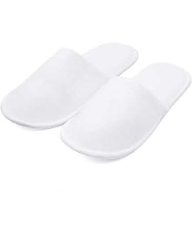 6 Pairs White Disposable Spa Slippers | Summer Cotton, Non-Slip, Breathable | Men and Women - Great for Hotel Guests and Travel - Buy Online on GoSupps.com