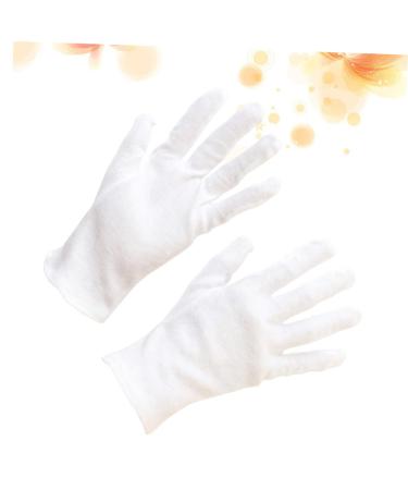 NIYANGLE 12 Pairs Work Industrial Moisturizing Hand Spa Moisturizing Inspection Glove Hair Coloring Cotton Lab Glove White M:22X9cm White - Buy Online on GoSupps.com
