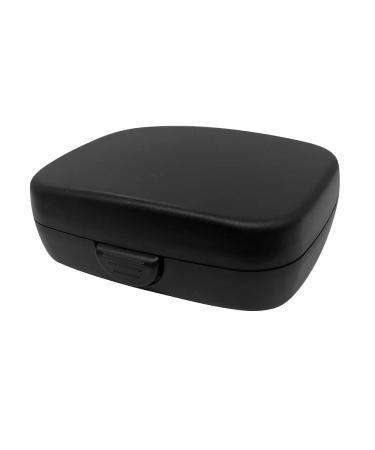 Portable Storage Carrying Case for All Brand Hearing Aid Amplifier / PSAP / BTE / ITE / ITC / CIC / RIC / RITE (Black)