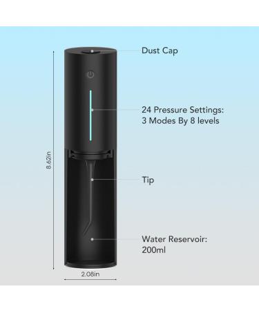Bigsmile Black Mini Water Flosser - Cordless Oral Irrigator for Kids Travel & Sensitive Gums - Dentist Recommended - Buy Online on GoSupps.com