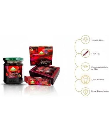 Miel Macun Aphrodisiaque ULTRA Puissant Premium Intense Effets Imm diats nergie Maximale & Vitalit Extr me Lot Pot 240g + 12 Sticks 12g Extra Fort Adulte - Buy Online on GoSupps.com