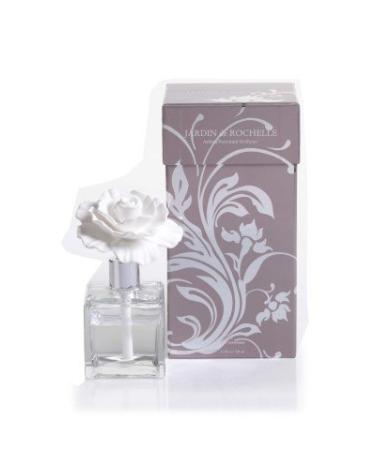 Zodax Jardin De Rochelle Porcelain Diffuser Square Glass Bottle Primrose