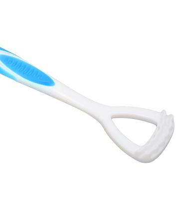 Ergonomic Tongue Cleaning Brush - Easy to Use Tongue Scraper for Adults & Kids | Blue Oral Care Tool - Buy Online on GoSupps.com