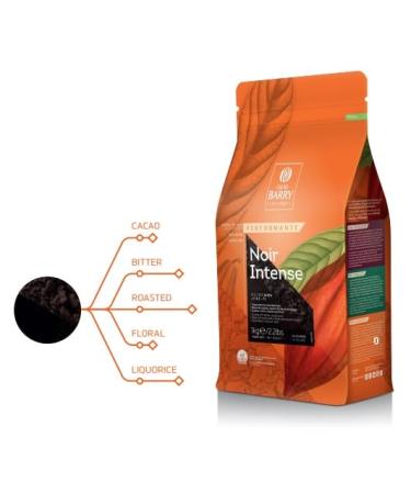 Cacao Barry Noir Intense Cocoa 1kg - Premium Black Cocoa Powder for Baking & Desserts - International Shipping Available - Buy Online on GoSupps.com