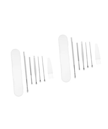 FOMIYES 8 Sets Ear Pick Tool Ear Wax Removal Tool Ear Cleaner Earwax Removal Kit Ear Wax Remover Ear Wax Removal Kit Ear Spoon Ear Scraper Ear Pick Kit