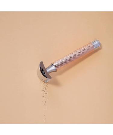 M hle Traditional Safety Razor - Closed Comb Rose Gold Metal Handle | Premium Shaving for Men & Women - International Shipping Available - Buy Online on GoSupps.com