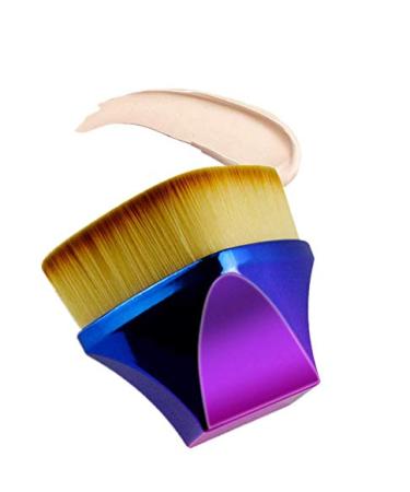 Petal-Shaped Foundation Brush Foundation Makeup Brush Multifunctional Base Makeup Brush Make up Quickly Suitable for Mixed Liquid (blue)