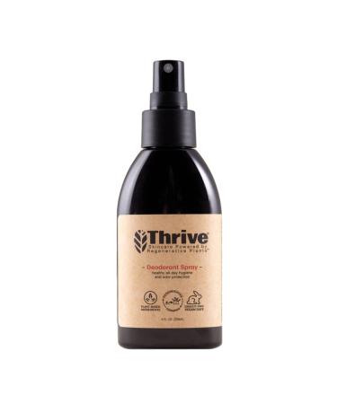 ??Thrive Natural Deodorant Spray, 4 Ounces - All Day Protection, Aluminum Free Deodorant for Women & Men - Non-Irritating Natural Spray Deodorant Powered by Regenerative Plants - Vegan, Made in USA 4 Fl Oz (Pack of 1)
