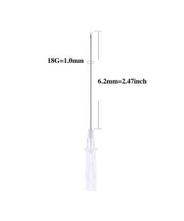 JIESIBAO 18G Stainless Steel Piercing Needles - Sterile Disposable Needles for Various Piercings - 9pcs - Buy Online on GoSupps.com