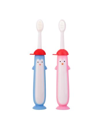 Beavorty 2pcs Toothbrush Children PP Baby Accessories With Suction Cup