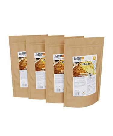 4-Pack: hCG Low Carb Bread Baking Mix First Bread Suitable for HCG Strict Phase (WHITE)