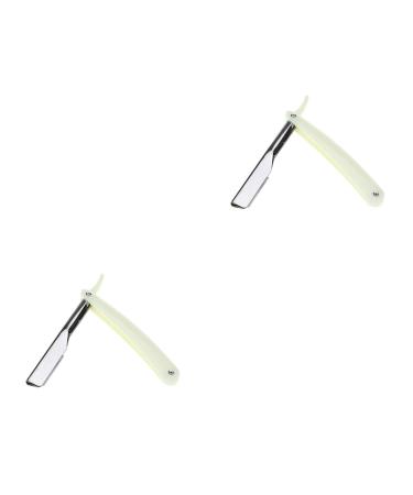 Frcolor body shaver 4 pieces Bart Razor Maquina de Afeitar Barbier Razor for Face M quina de Afeitar Para Hombre Men Razor Cosmetics White Gold and Silver Man