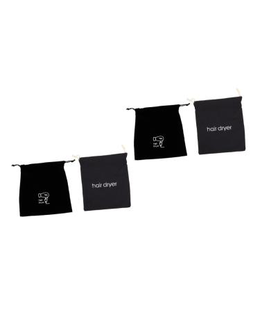 FOMIYES 4 Pcs Hair Dryer Storage Bag Duffle Bag for Travel Drawstring Makeup Bag Hair Dryer Drawstring Bag