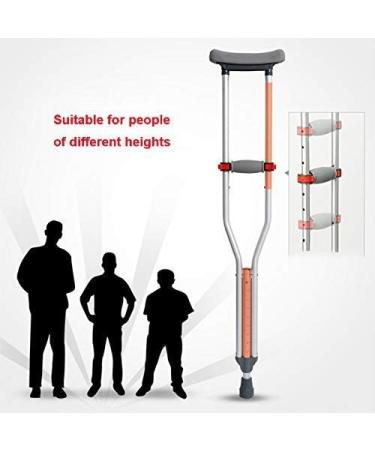 Crutches for Adults Underarm Aluminum Axillary Crutches Height Adjustable Injury or Surgery Support for Men - Lightweight Durable with HOJZ Handles Single crutch Great for Travel o Selfless dedication - Buy Online on GoSupps.com