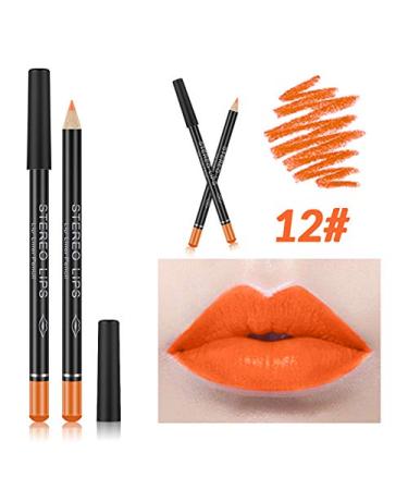 12-Piece Lipiner Deluxe Ultra Fine Waterproof Lip Liner Set - Creamy & Smooth Matt Lip Pencil for Perfect Lip Makeup | 12 Vibrant Colors - Buy Online on GoSupps.com