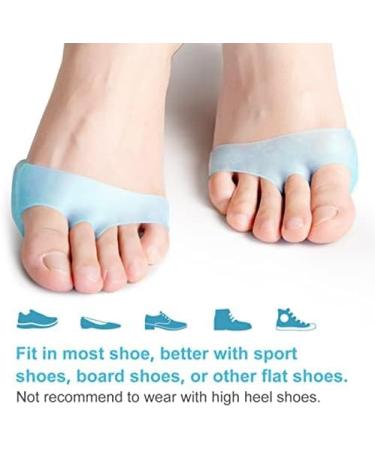 4 Pairs Blue Silicone Metatarsal Pads - Soft Gel Forefoot Cushions for Pain Relief Callus & Blister Prevention - Shop Internationally - Buy Online on GoSupps.com
