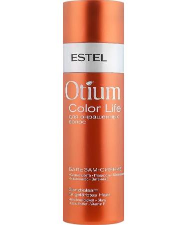 Estel Otium Color Life Radiance Balm for Coloured Hair 200 ml prevents premature washing of the colour pigments from the hair structure and restores damaged areas. - Buy Online on GoSupps.com
