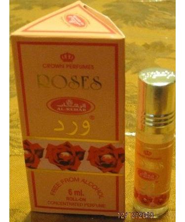 Roses - 6ml (.2oz) Roll-on Perfume Oil by Al-Rehab (Crown Perfumes) (Box of 6) - Buy Online on GoSupps.com