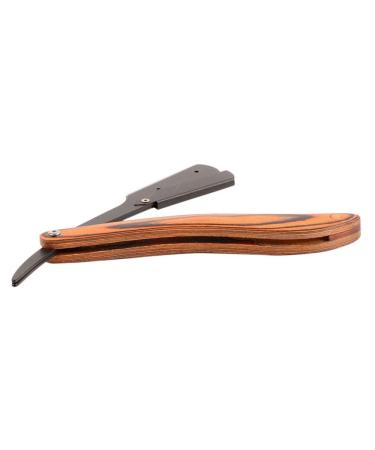 Nolitoy razor made of stainless steel: Folded razor razor bare turf vintage hairdresser Razor made of wooden hairdresser for hairdressing haircuts