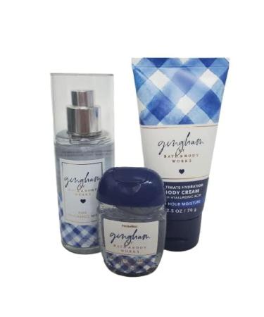 Shop Bath & Body Works Gingham Travel Size Gift Bag Set | Fine Fragrance Mist Ultra Shea Body Cream Hand Gel - Perfect for Gifting - Buy Online on GoSupps.com