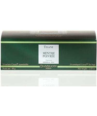 Mint Tea DAMMANN Fr res 24Â Envelopes Glass France Menthe Poivr e Infusion Teabags (Fra) - Buy Online on GoSupps.com