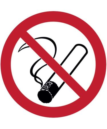 Notlok Safety Work - Smoking Forbidden Stickers (4 pcs 20cm ) - Self-Adhesive Non-Smoker Signs for Office Gastronomy & Home - Indoor/Outdoor Use - Buy Online on GoSupps.com