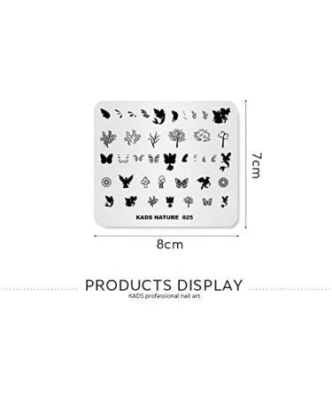 Alexnailart Nature Theme Nail Stamp Stencils - Creative Manicure Design Templates & Printing Tool 5# - Buy Online on GoSupps.com