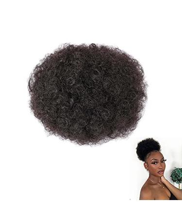 Synthetic Puff Afro Curly Hair Extensions for Women | High Bun Clip Updo | Short Hair Wedding Hairstyles 1BT33 - Buy Online on GoSupps.com