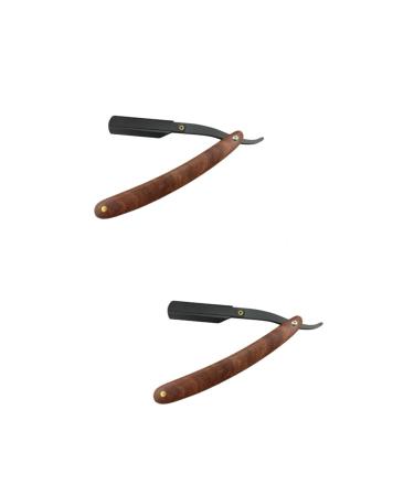 Magiclulu 2st safe razor razor razor shaver razor pad razor blade sharp razor with incomparable gliding shaver razor metal handbook man wooden