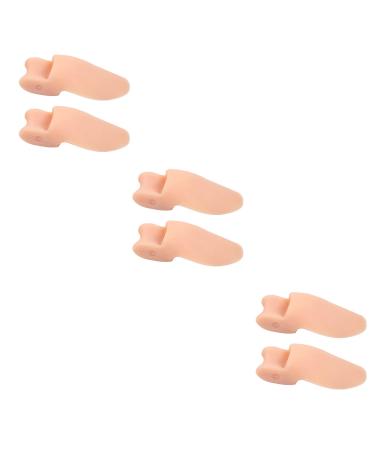 MICPANG Bunion Corrector for Women and Men Bunion Pads Splint for Bunion Relief Gel Silicone Bunion Correctors for Women Big Toe Separator Cushion - Peach  3 Pairs
