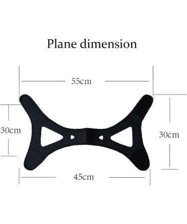Anti-Snoring Chin Strap for Mouth Breathers - Adjustable and Breathable - Black - Buy Online on GoSupps.com