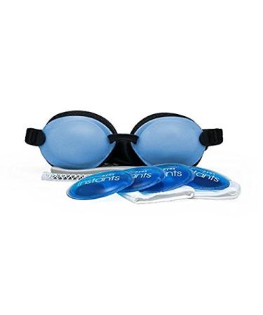 Eye Eco Tranquileyes Warm Compress for Moderate Dry Eye Relief with Self-Heating Instants (Blue)