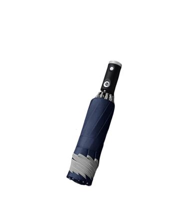 SUDNJIALQ Automatic Umbrella 3-folding with Light Universal Portable Wind-proof Fashion Rain Umbrellas Rain-proof Supply Outdoor Blue