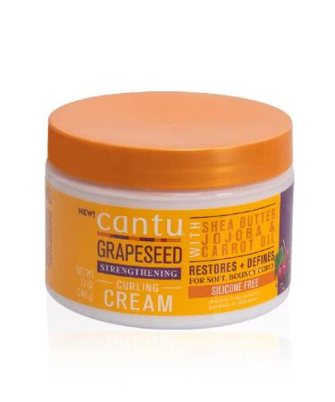 Cantu Grapeseed Strengthening Curl Cream  12 oz