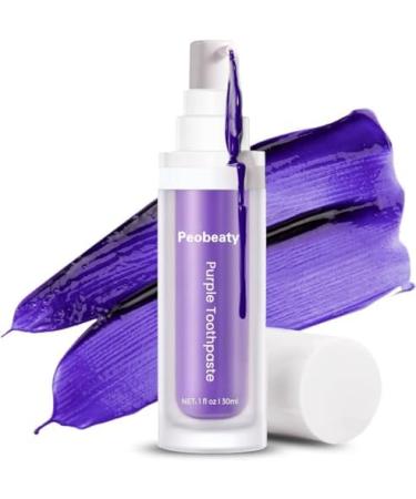 Lila toothpaste for tooth whitening color correction toothpaste color correction serum purple lightening toothpaste for sensitive teeth enhance whitening results non-abrasive tooth stain removal