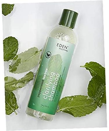 EDEN BodyWorks Peppermint Tea Tree Clear Clarifying Shampoo | 8 oz - Prevent Dandruff, Refresh Scalp, Remove Build Up | Packaging May Vary - Buy Online on GoSupps.com