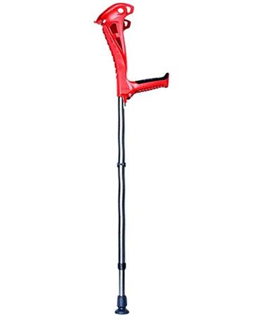 Forearm Crutches Adjustable Forearm Crutches Height Adjustable Elbow Shockproof Walking Crutches with Comfortable Grips Assistance for Men/Women Lightweight Arm Crutch Journey