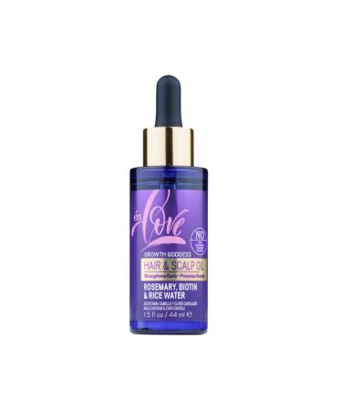 Growth Goddess Hair & Scalp Oil | Rosemary Biotin & Organic Rice Water | Strengthens & Thickens Curls | Repairs Split Ends | Promotes Growth | Soothes Dry Scalp | JBC Serum
