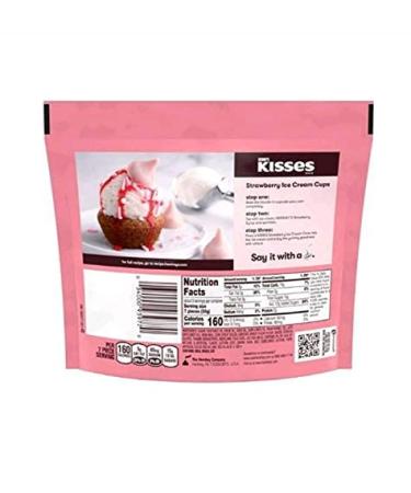 Hershey's Strawberry Ice Cream Cone Kisses - Limited Summertime Edition - 9 oz Bag - Buy Online on GoSupps.com